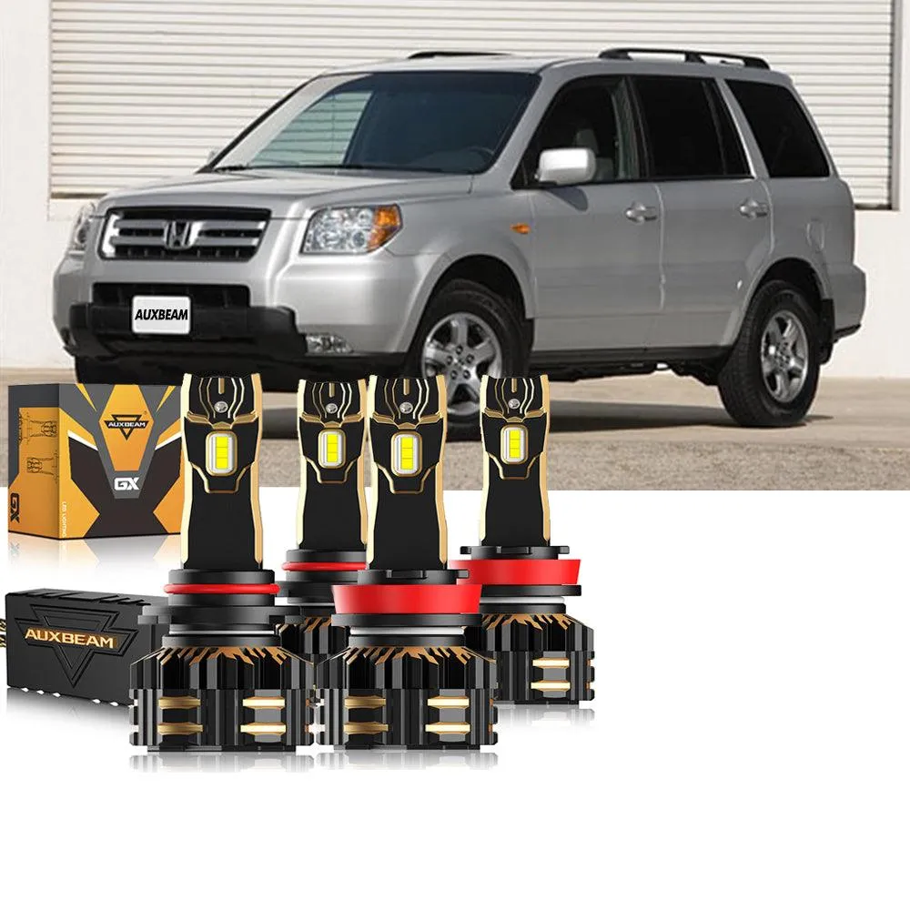 For 2006-2019 Honda Pilot 9005 H11 LED Headlight Bulbs Bundle
