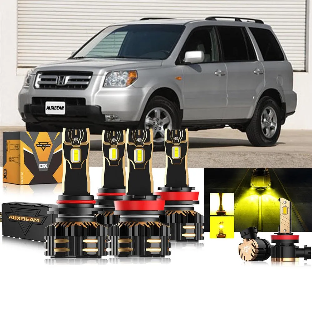 For 2006-2019 Honda Pilot 9005 H11 LED Headlight Bulbs Bundle