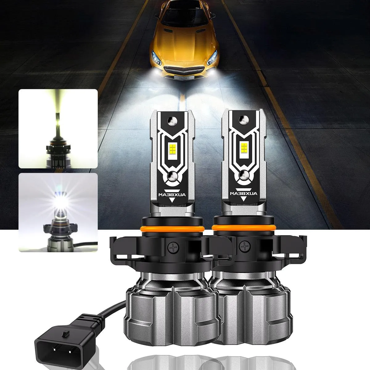 For 2007-2013 GMC Yukon XL 2500 H13 LED Headlight Bulbs
