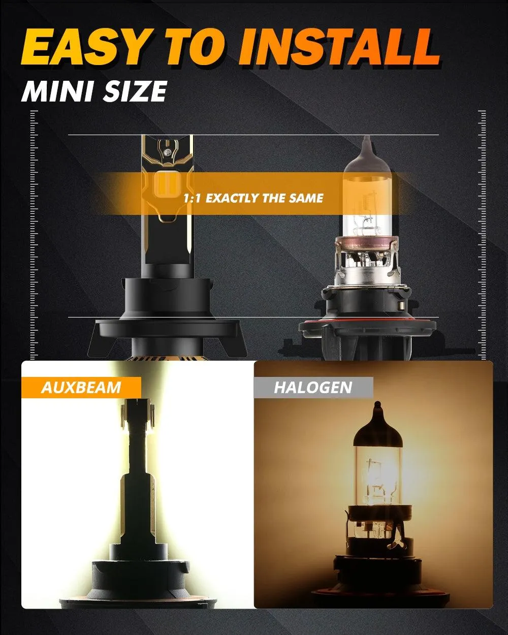 For 2007-2013 GMC Yukon XL 2500 H13 LED Headlight Bulbs