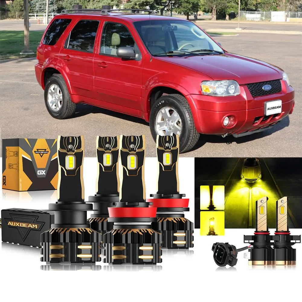 For 2007 Ford Escape H4 LED Headlight Bulbs Bundle