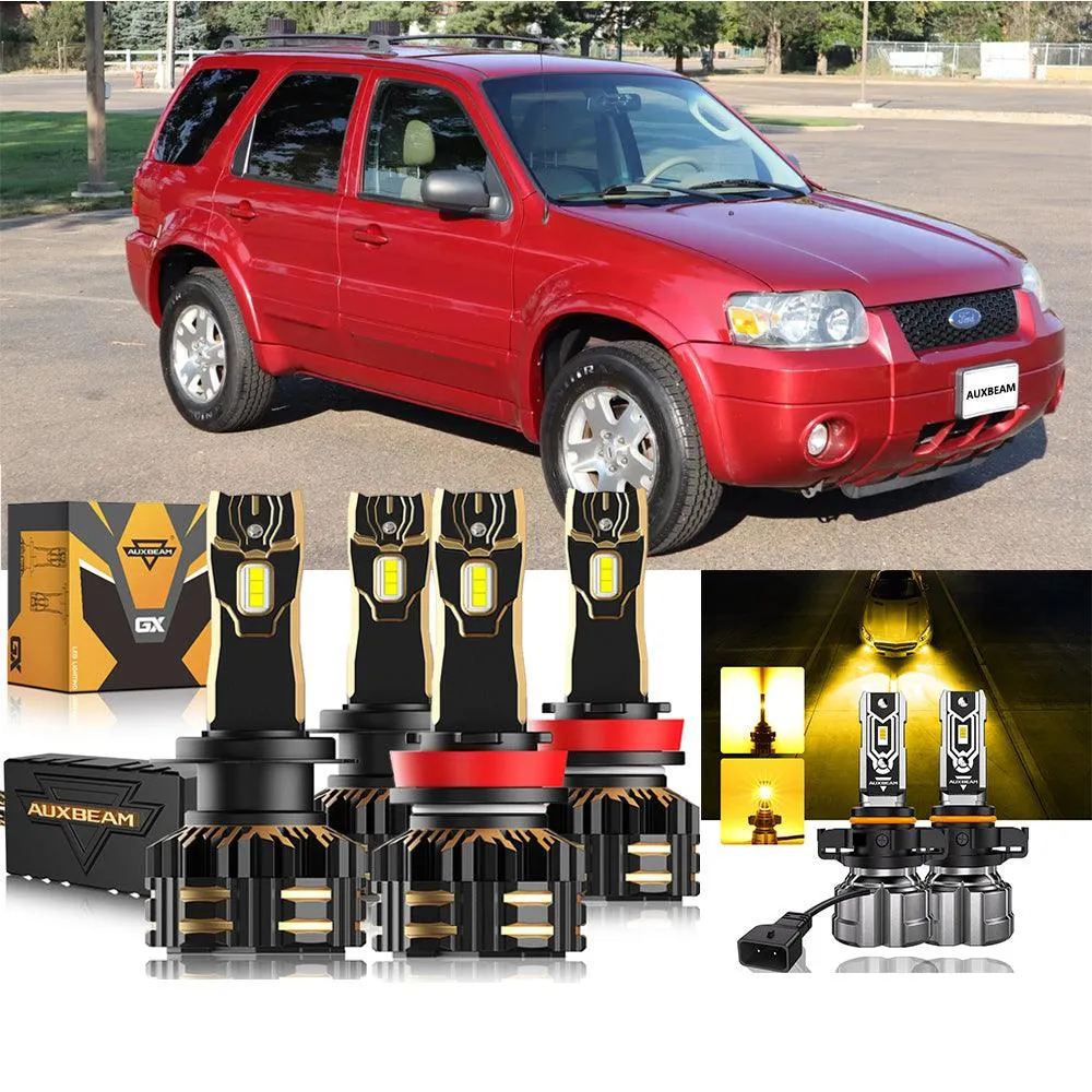 For 2007 Ford Escape H4 LED Headlight Bulbs Bundle