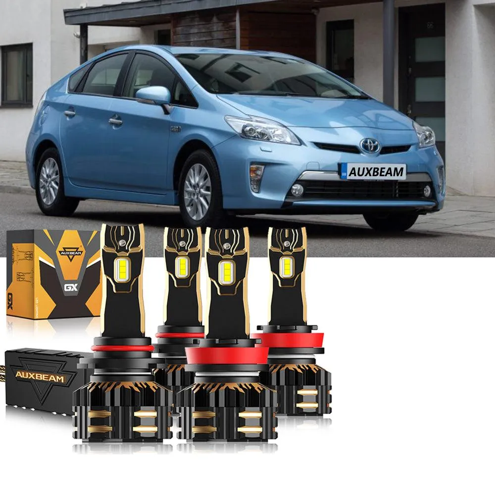 For 2012-2015 Toyota Prius Plug-In 9005 H11 LED Headlight Bulbs Bundle
