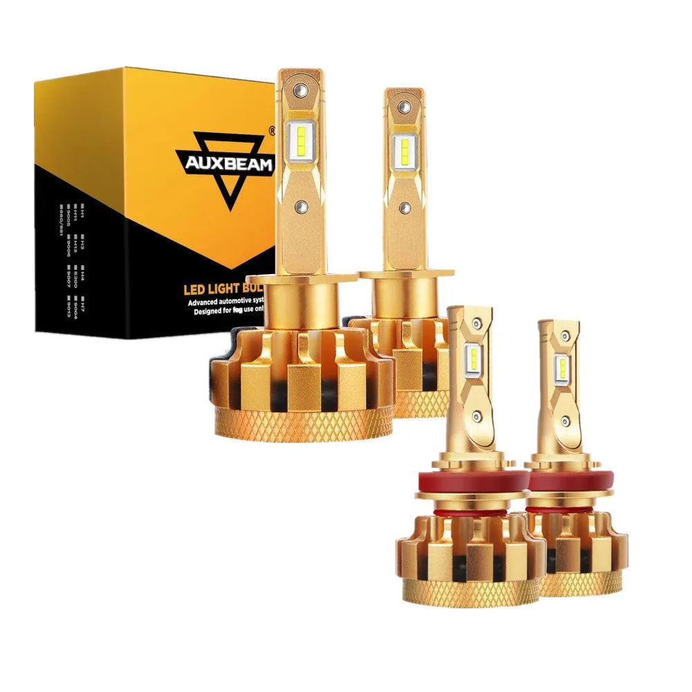 For 2012 Ford Focus F-16 Plus Series Built-in Canbus Automotive Grade 14000LM LED Light Bulbs High Low Beam Bundle