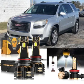 For 2013-2019 GMC Acadia Halogen 9012 LED Headlight Bulbs
