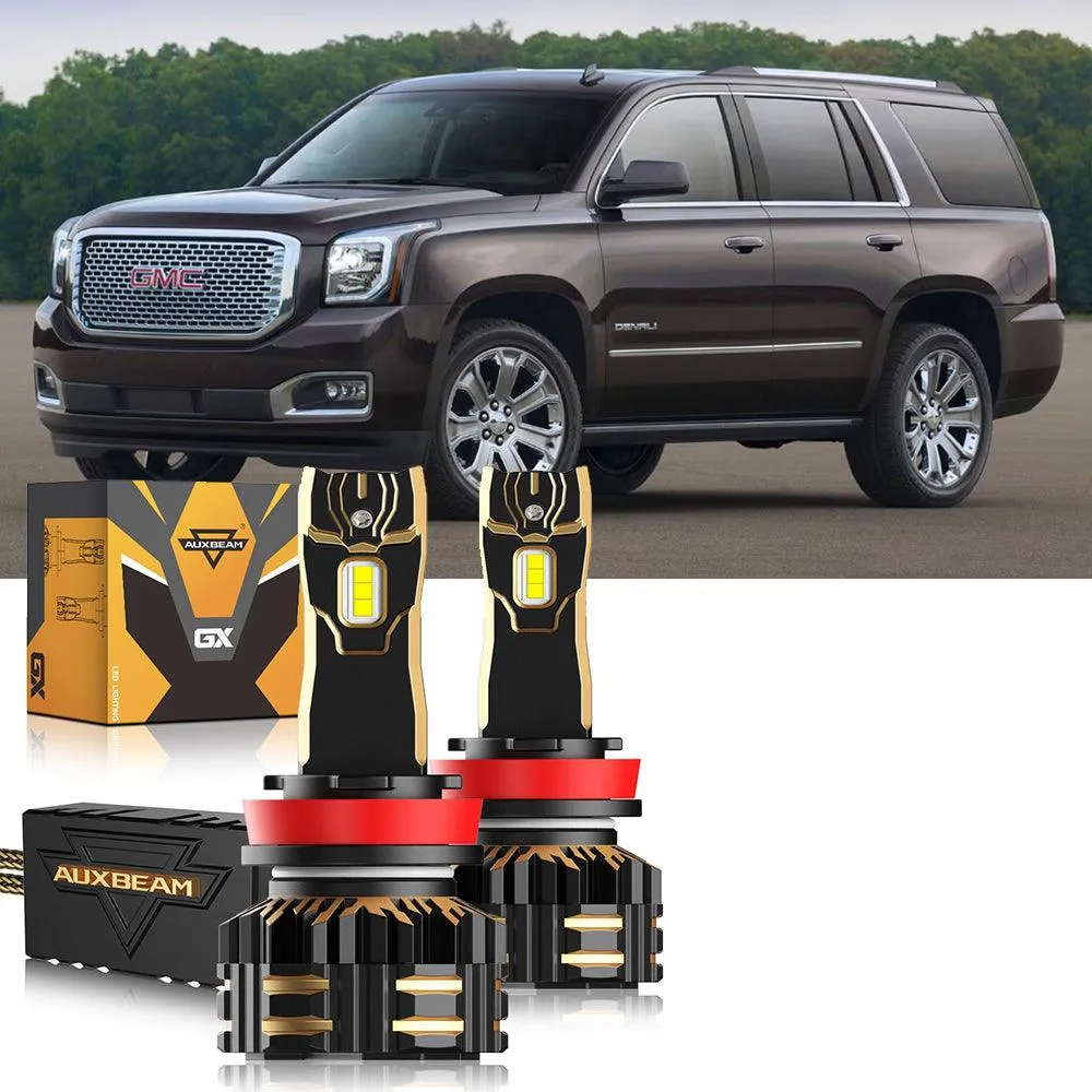 For 2015-2016,2019 GMC Yukon XL Halogen 9005 H11 LED Headlight Bulbs Bundle