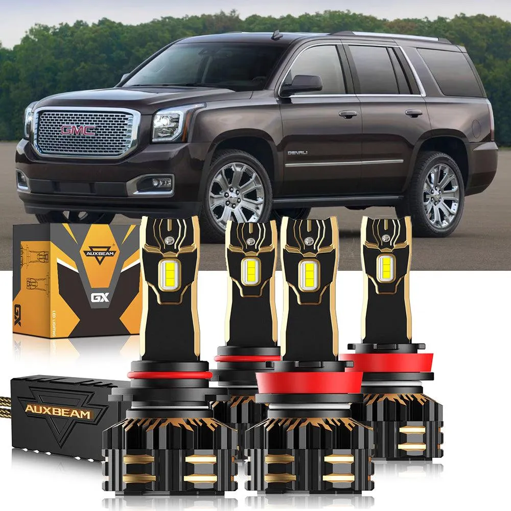 For 2015-2016,2019 GMC Yukon XL Halogen 9005 H11 LED Headlight Bulbs Bundle