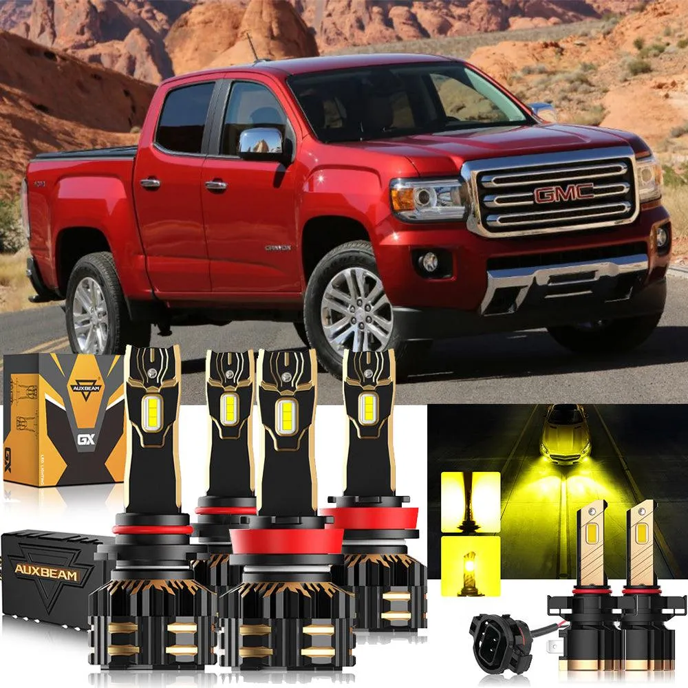 For 2015-2019 GMC Canyon 9005 H11 LED Headlight Bulbs Bundle