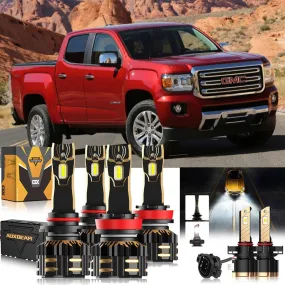 For 2015-2019 GMC Canyon 9005 H11 LED Headlight Bulbs Bundle
