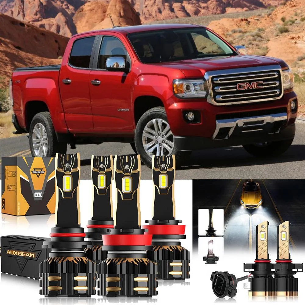 For 2015-2019 GMC Canyon 9005 H11 LED Headlight Bulbs Bundle