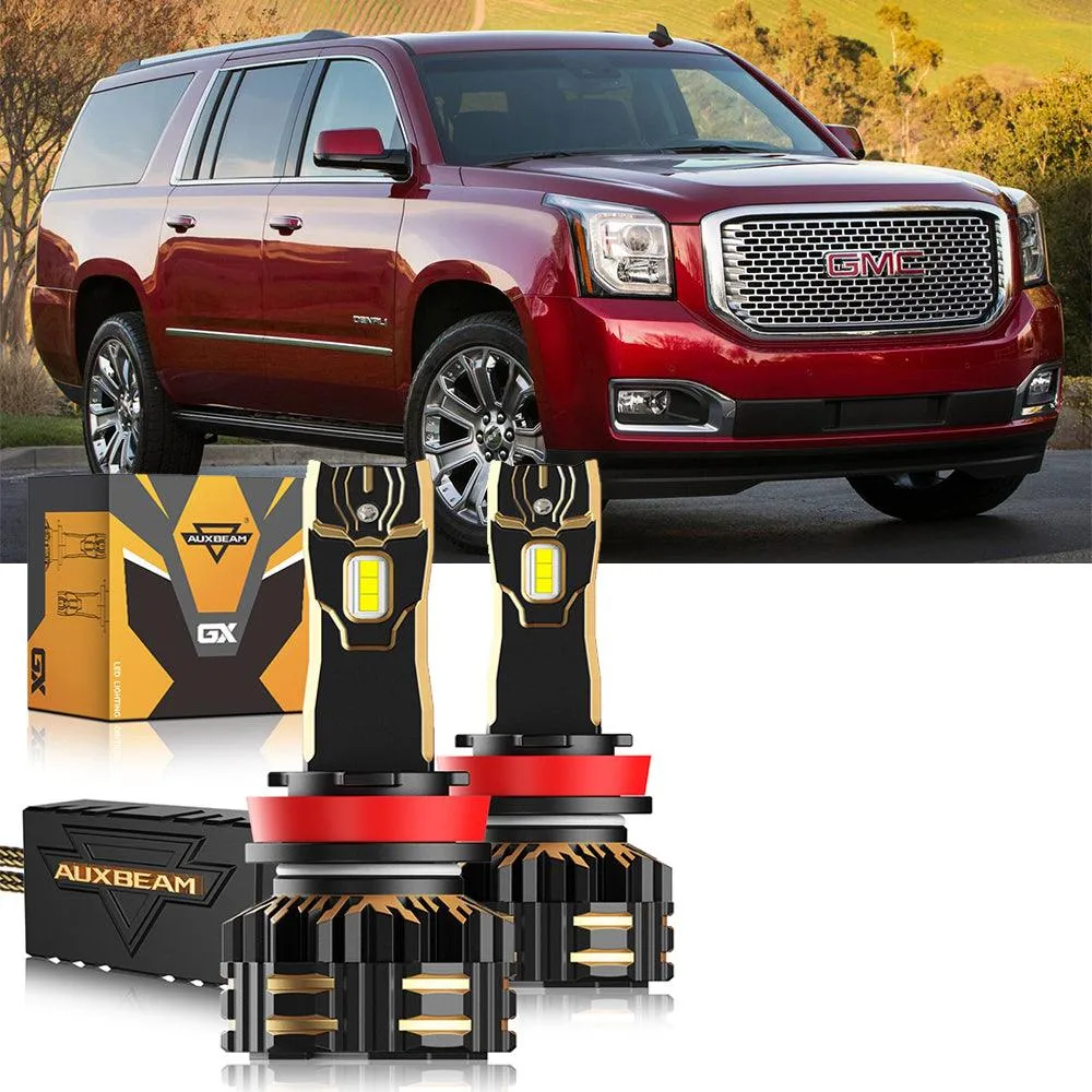 For 2015-2019 GMC Yukon Halogen 9005 H11 LED Headlight Bulbs Bundle
