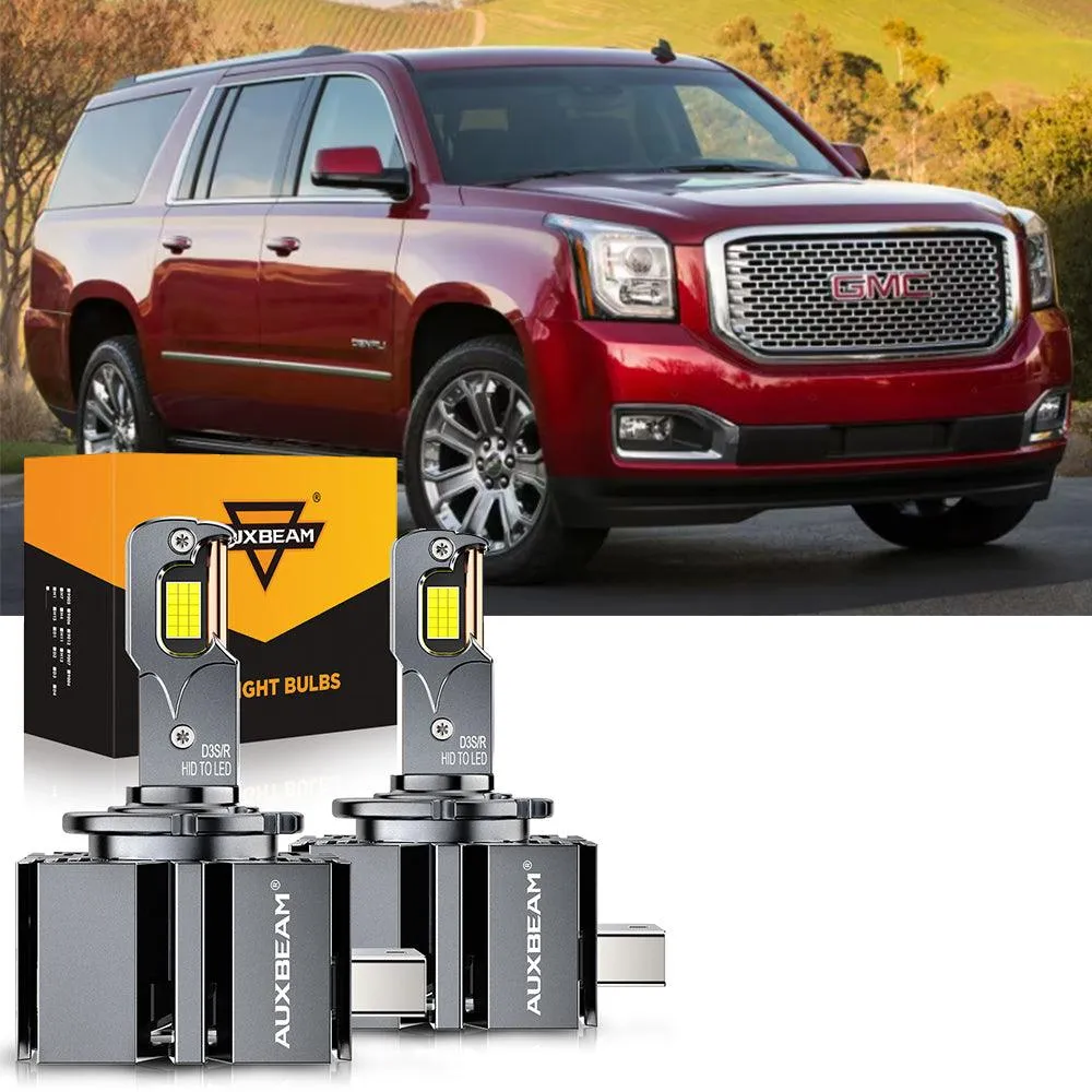 For 2015-2019 GMC Yukon HID 9005 D3S LED Headlight Bulbs Bundle