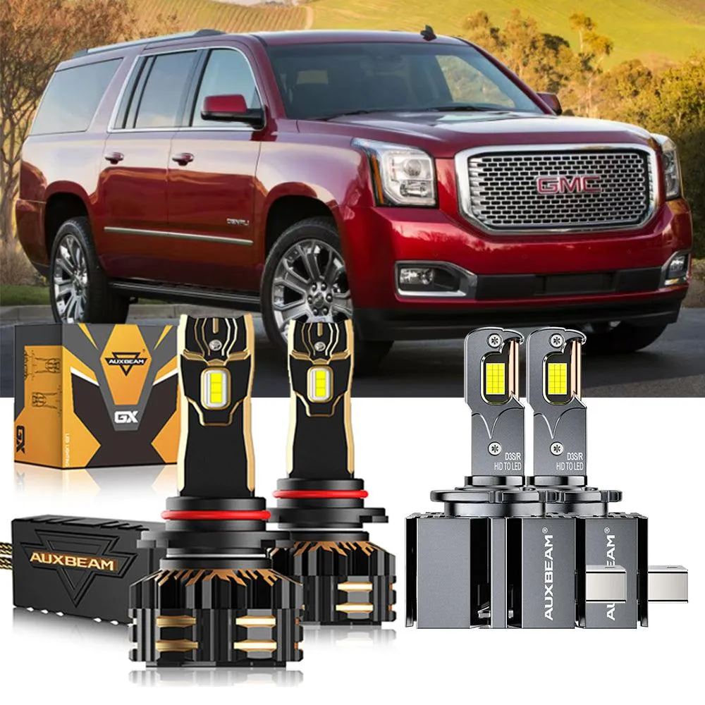 For 2015-2019 GMC Yukon HID 9005 D3S LED Headlight Bulbs Bundle