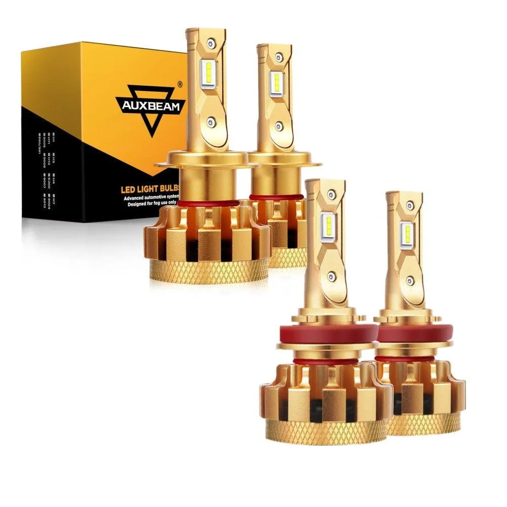 For 2015-2019 Hyundai Sonata(Hybrid/Hybrid Limited) F-16 Plus Series Built-in Canbus Automotive Grade 14000LM LED Light Bulbs High Low Beam Bundle