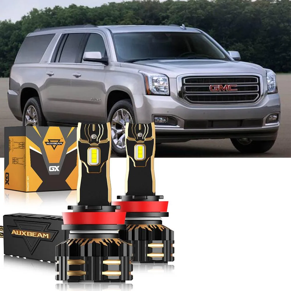 For 2017-2018 GMC Yukon XL Halogen 9005 H11 LED Headlight Bulbs Bundle