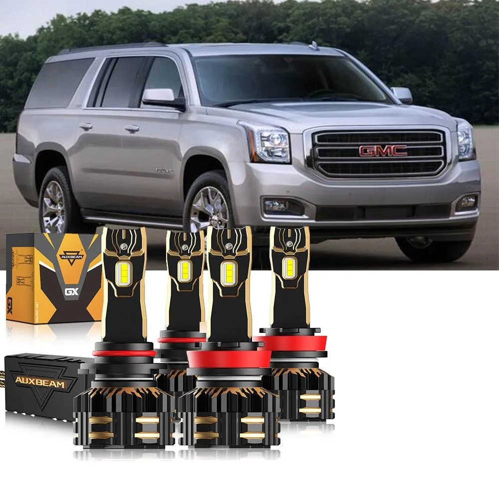 For 2017-2018 GMC Yukon XL Halogen 9005 H11 LED Headlight Bulbs Bundle