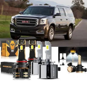 For 2017-2018 GMC Yukon XL HID 9005 D3S LED Headlight Bulbs Bundle