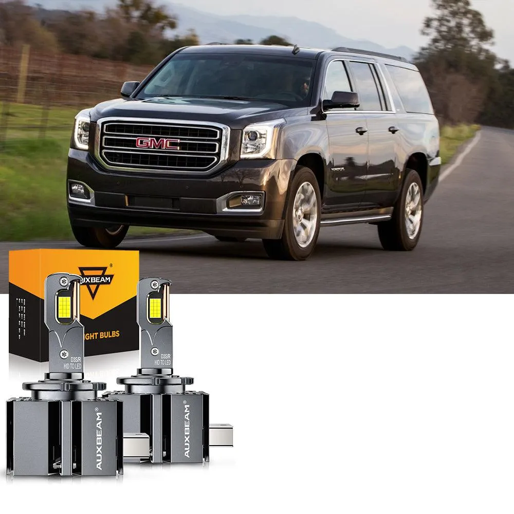 For 2017-2018 GMC Yukon XL HID 9005 D3S LED Headlight Bulbs Bundle