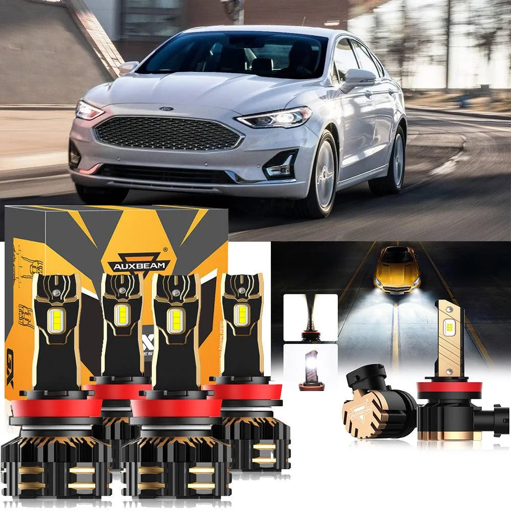For 2018-2020 Ford Fusion H11 LED Headlight Bulbs Bundle