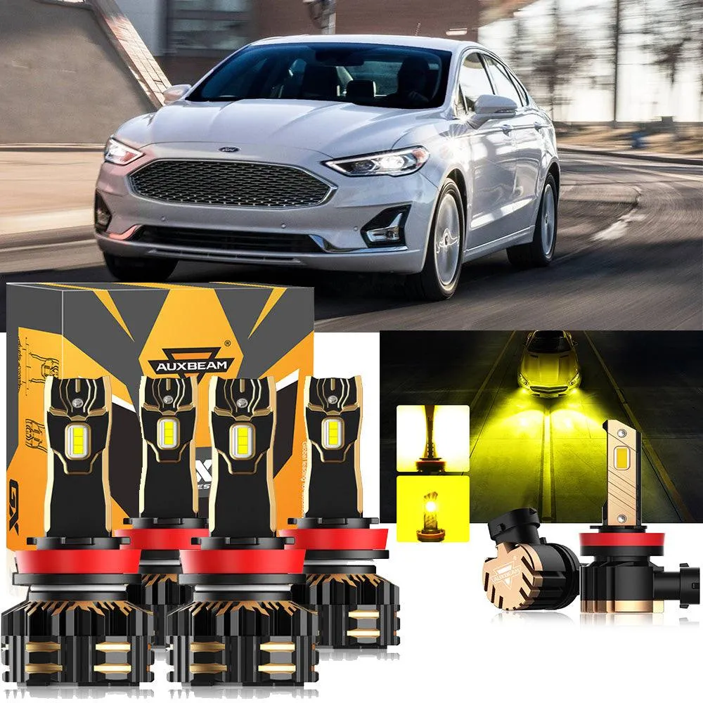 For 2018-2020 Ford Fusion H11 LED Headlight Bulbs Bundle