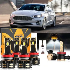 For 2018-2020 Ford Fusion H11 LED Headlight Bulbs Bundle