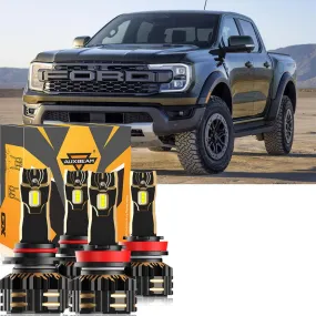 For 2020 Ford Ranger 9005 H11 LED Headlight Bulbs Bundle