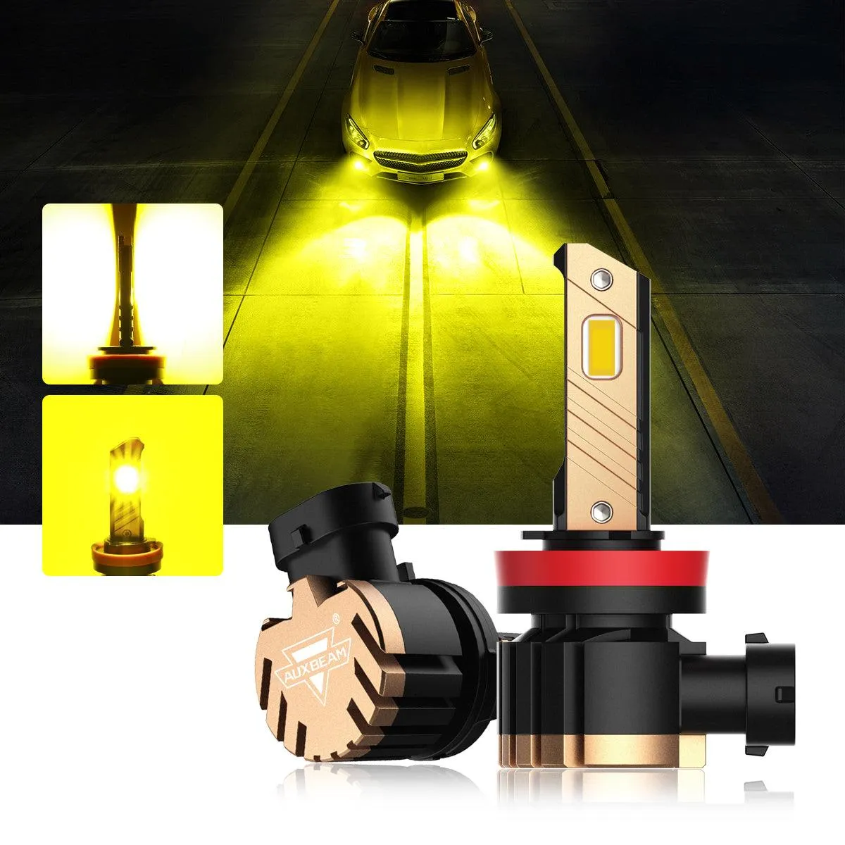 For 2021-2022 Toyota Tacoma H11 LED Headlight Bulbs Bundle