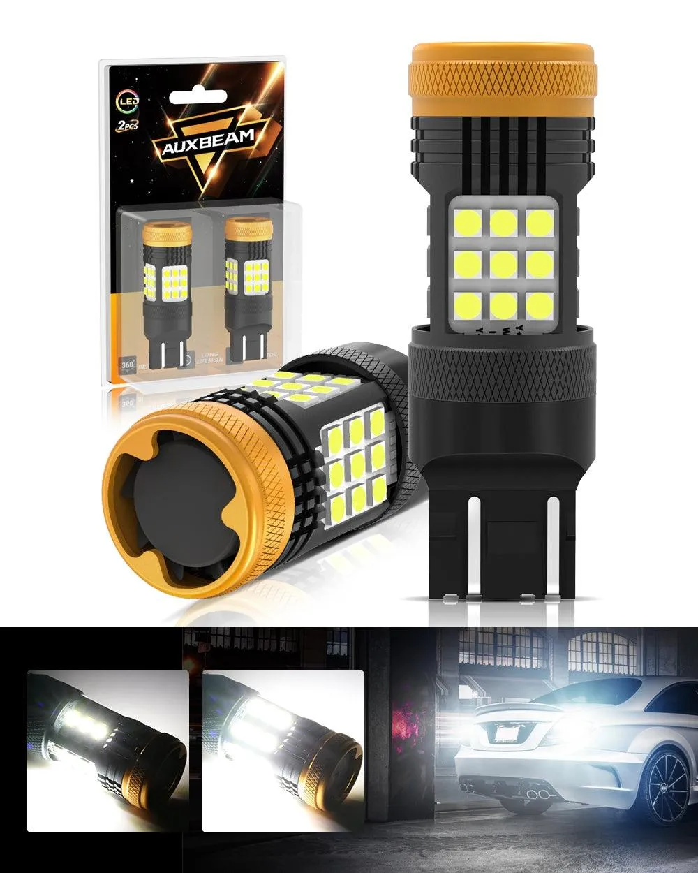 For 2021 Ford F-150 9005 H11 LED Headlight Bulbs Bundle