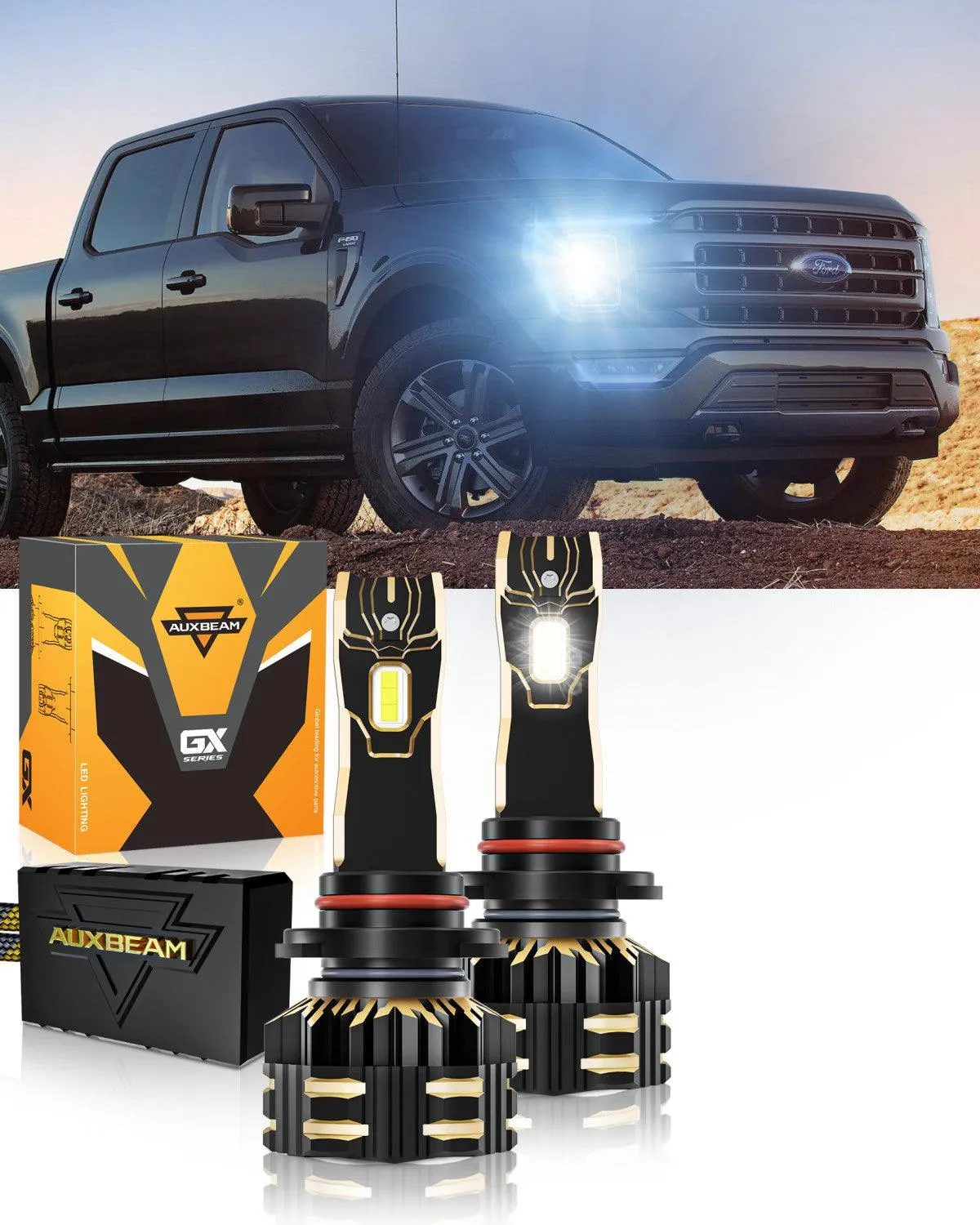 For 2021 Ford F-150 9005 H11 LED Headlight Bulbs Bundle