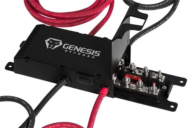 GENESIS OFFROAD | Jeep Gladiator 2021-Current Dual Battery Kit Under Hood (221-JTDG3-UNDERHOOD)