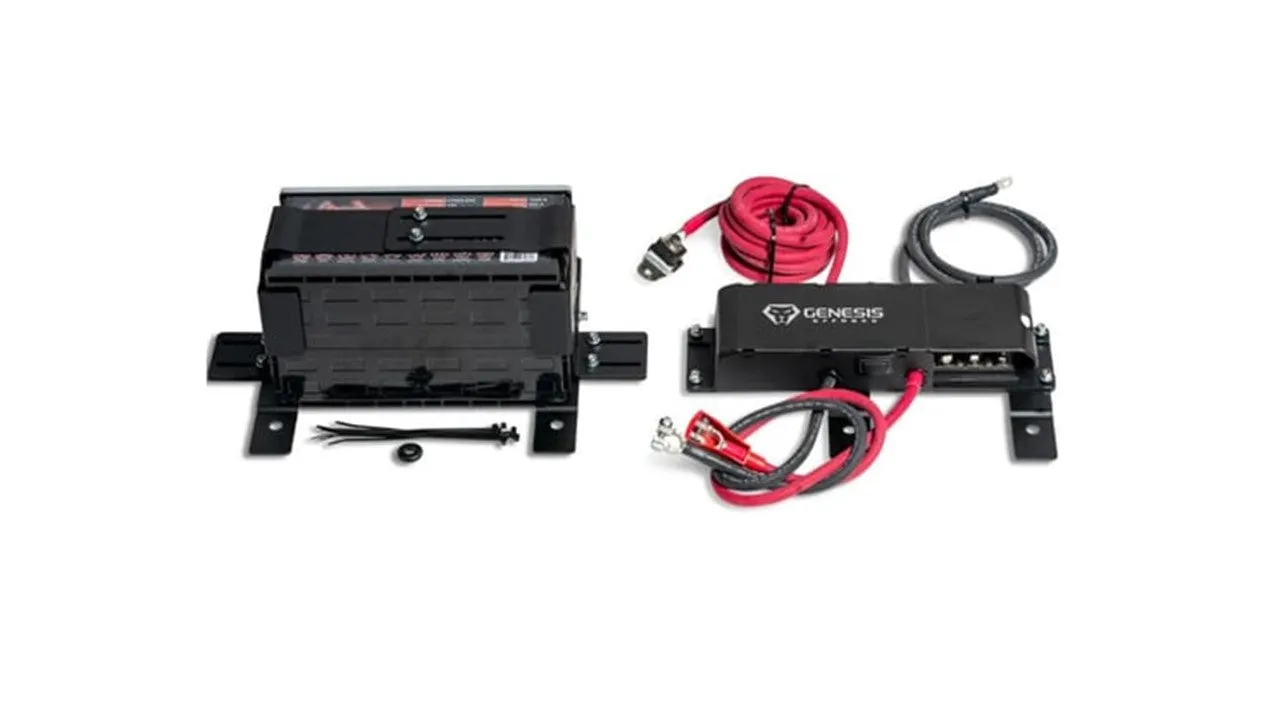 GENESIS OFFROAD | Jeep Wrangler 2020-Current Dual Battery Kit Under Seat (222-JLDG3-UNDERSEAT)