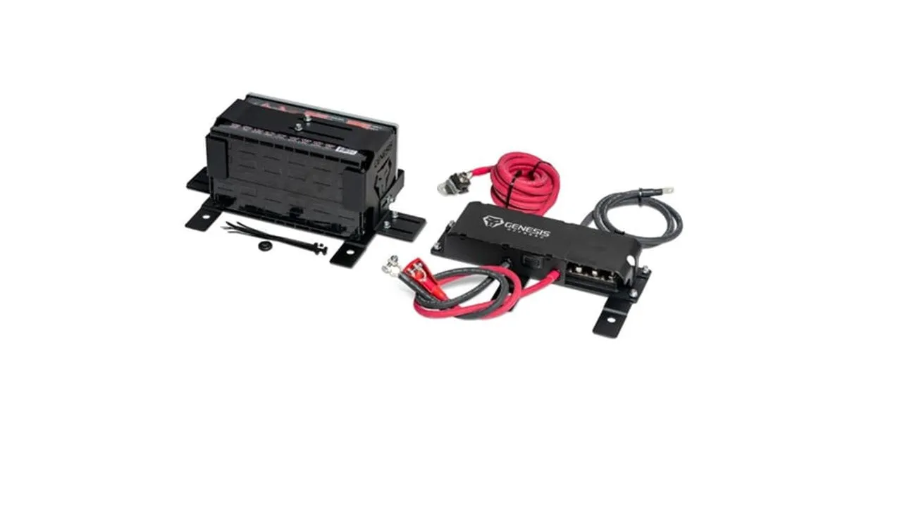 GENESIS OFFROAD | Jeep Wrangler 2020-Current Dual Battery Kit Under Seat (222-JLDG3-UNDERSEAT)