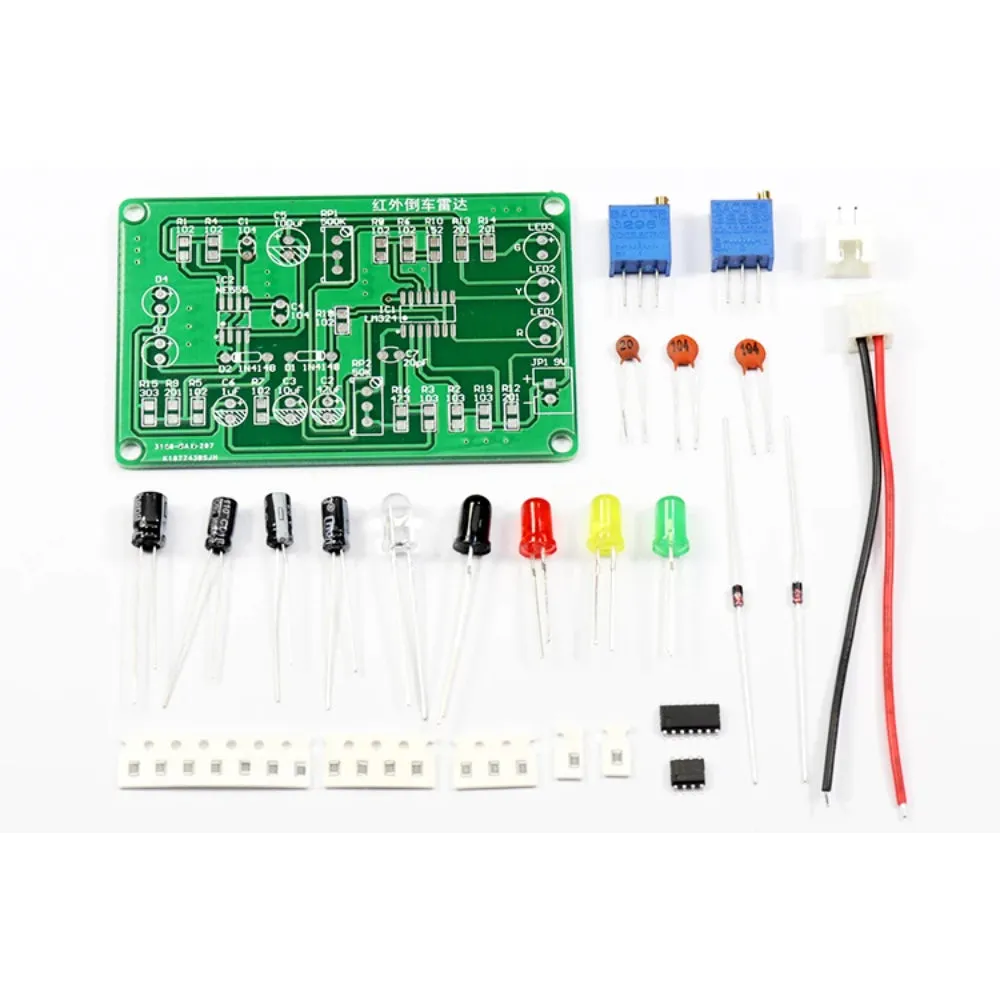 Infrared Reversing speed indicator electronic assembly and debugging DIY