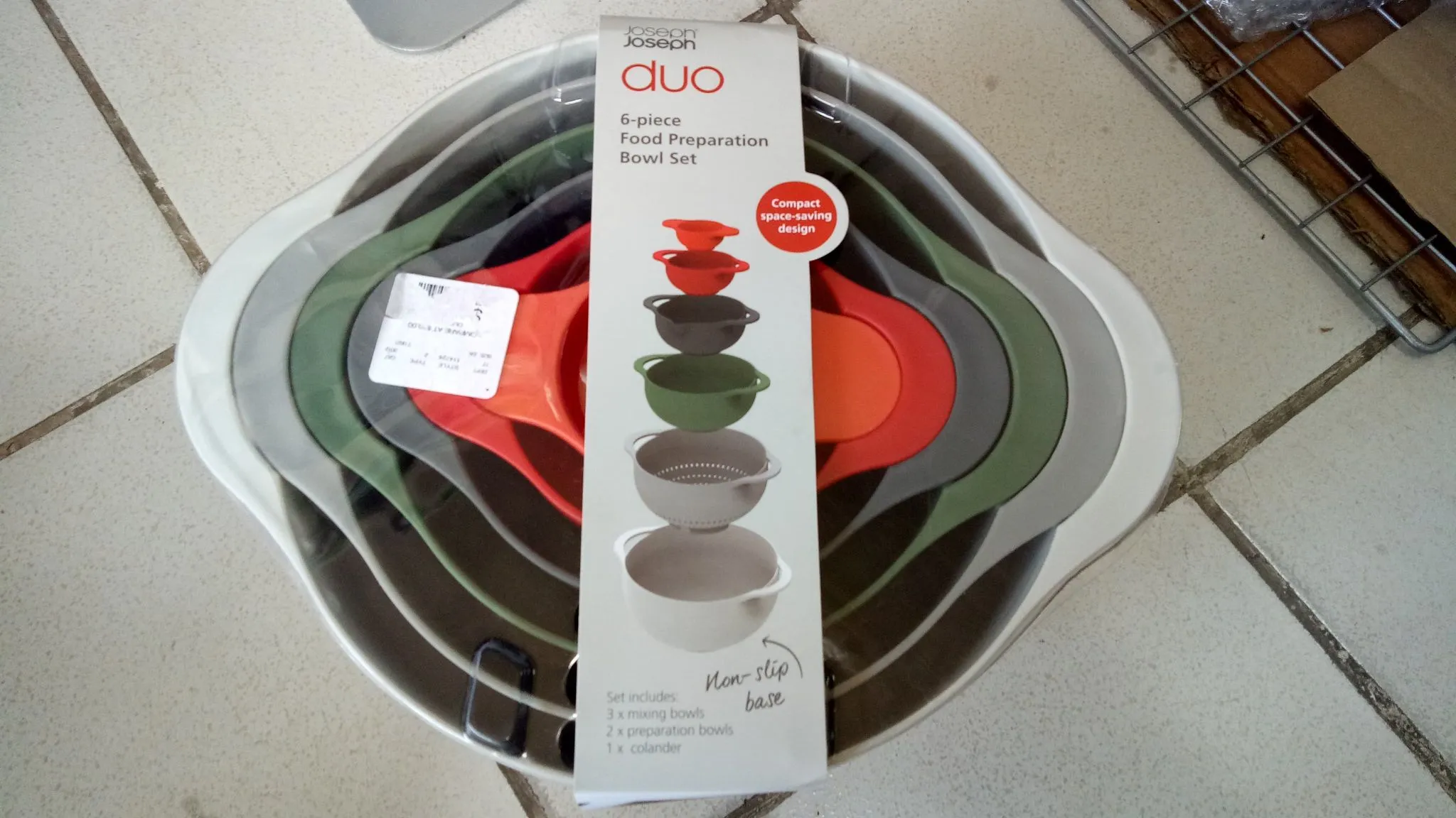 Joseph Joseph Duo 6-piece Food Preparation Bowl Set