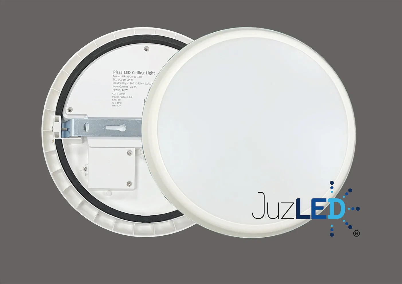 JustLED - IP54 Pizza LED Ceiling & Wall lamp [Energy Class A ]