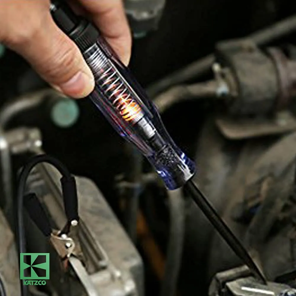 Katzco Voltage Continuity and Current Tester - 6-12 V DC - 24 V AC Circuit - Heavy Duty