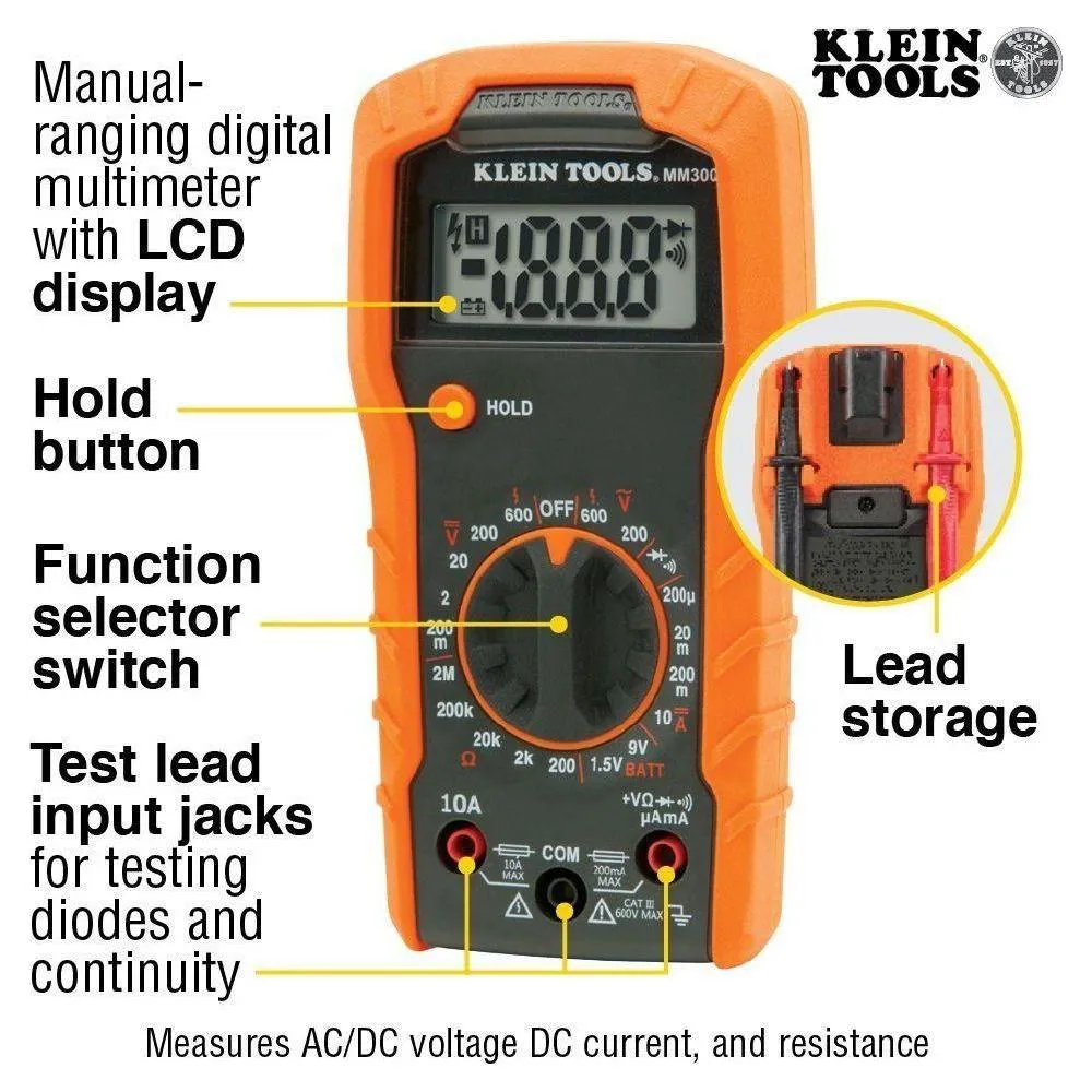 Klein MM325 / MM300 Digital Multi-Tester (Multimeter)