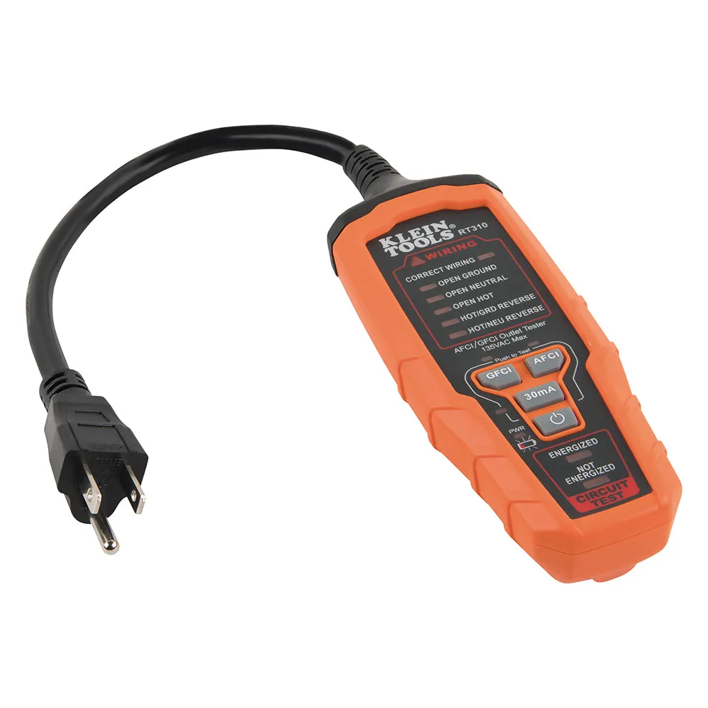 Klein Tools RT310 AFCI /GFCI Outlet Tester