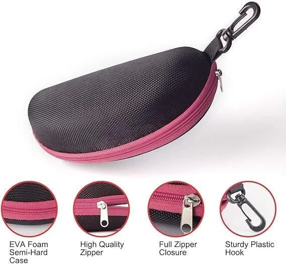 Kuber Industries Sunglass Cases Set of 2|Goggles Organizer Box For Men, Women|Durable Shades Organizer (Random Color) (Pack Of 5)