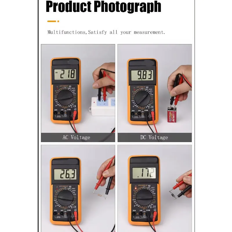 Lcd Digital Multimeter Dt9025A