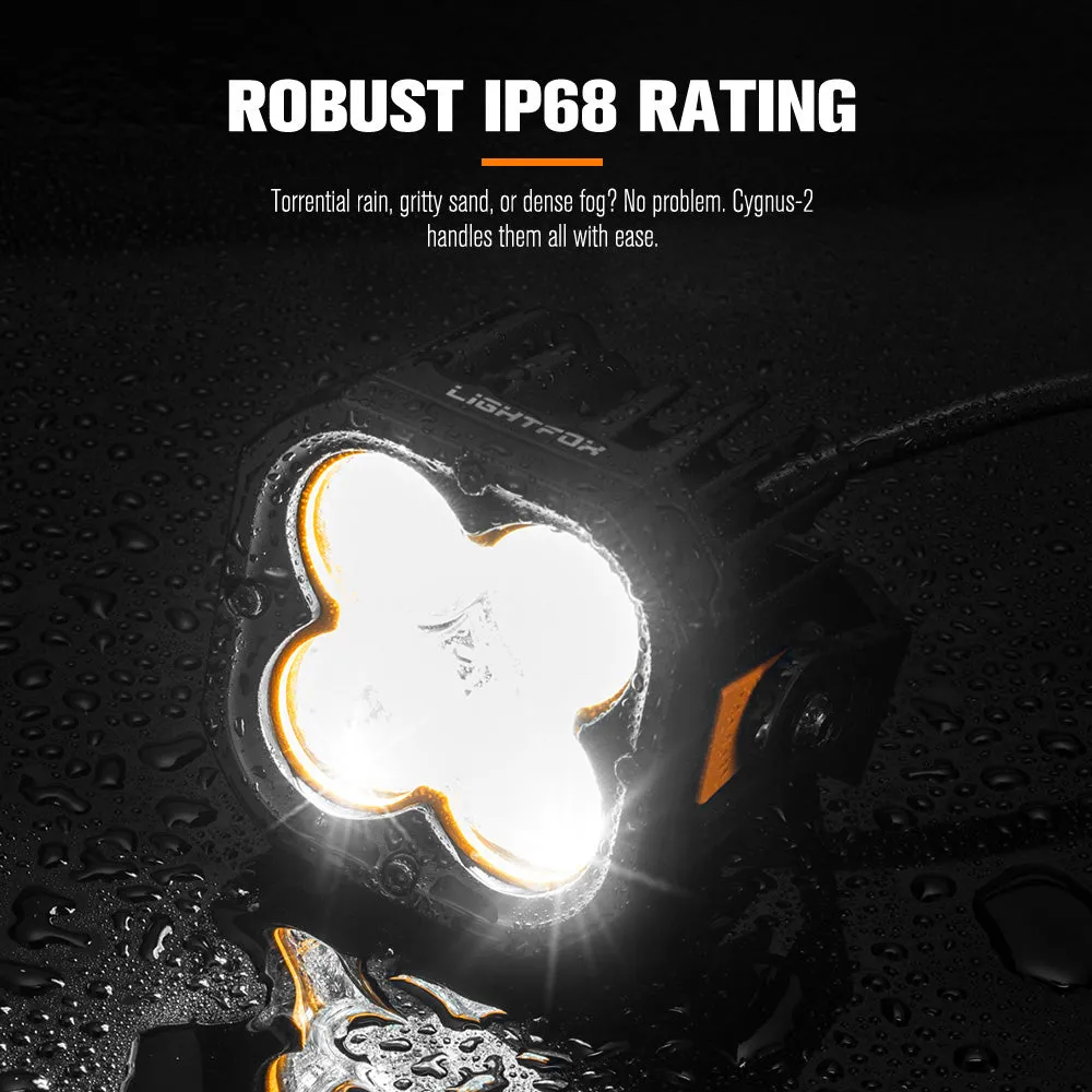 LIGHTFOX Pair 3inch Cygnus-4 Osram LED Pod Lights 1Lux@380m 3,834LM