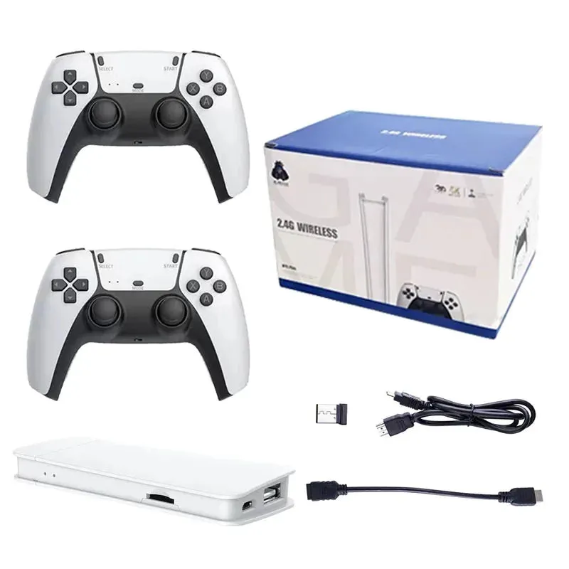 M15 Game Stick Mini TV 4K Retro Gaming Console Classic Handheld Game with Wireless Controllers HD Output for PS1 Arcade