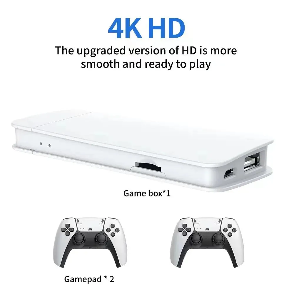M15 Game Stick Mini TV 4K Retro Gaming Console Classic Handheld Game with Wireless Controllers HD Output for PS1 Arcade