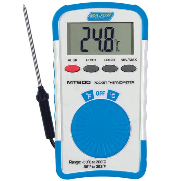 Major Tech MT600 Pocket Size Digital Pocket Thermometer