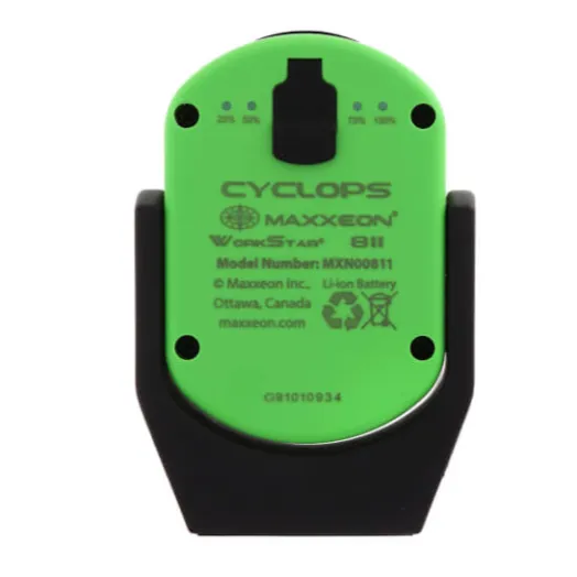 Maxxeon MXN00811 WorkStar® CYCLOPS Rechargeable Work Light - Green