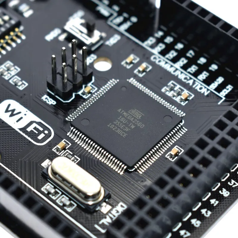 Mega2560   WiFi R3 ATmega2560 ESP8266 32Mb memory USB-TTL CH340G. Compatible for Arduino Mega NodeMCU For WeMos ESP8266