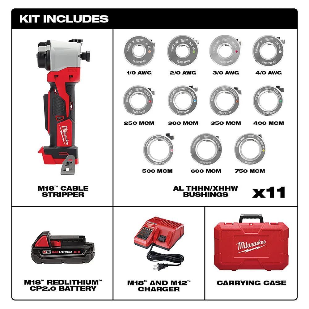 Milwaukee 2935AL-21 M18 Cable Stripper Kit for Al THHN / XHHW
