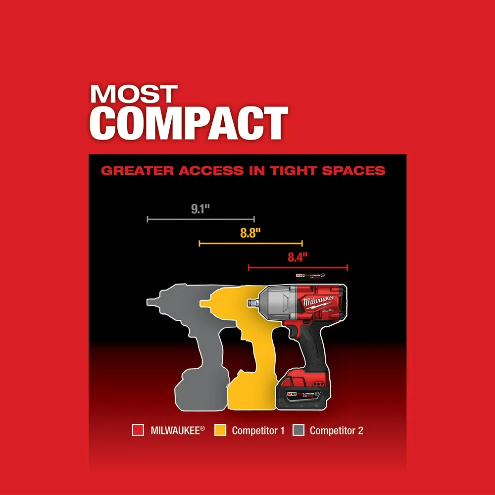 Milwaukee M18 Fuel 1/2" High-Torque Impact Wrench Grease Gun Kit