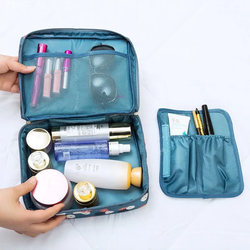 Multifunction Man Women Makeup bag nylon Cosmetic bag beauty Case Make Up Organizer Toiletry bag kits Storage Travel Wash pouch