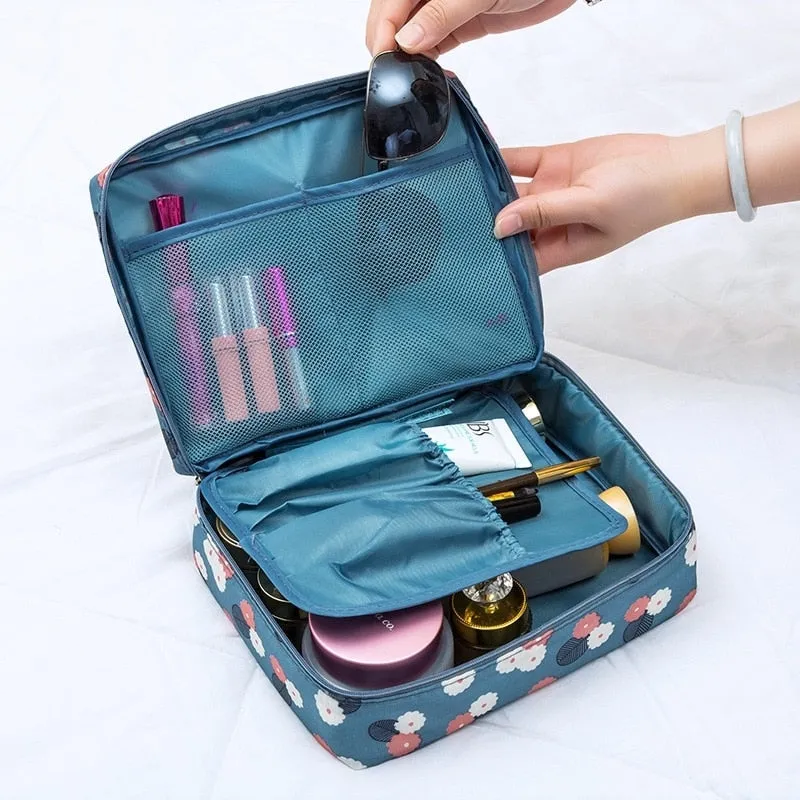 Multifunction Man Women Makeup bag nylon Cosmetic bag beauty Case Make Up Organizer Toiletry bag kits Storage Travel Wash pouch